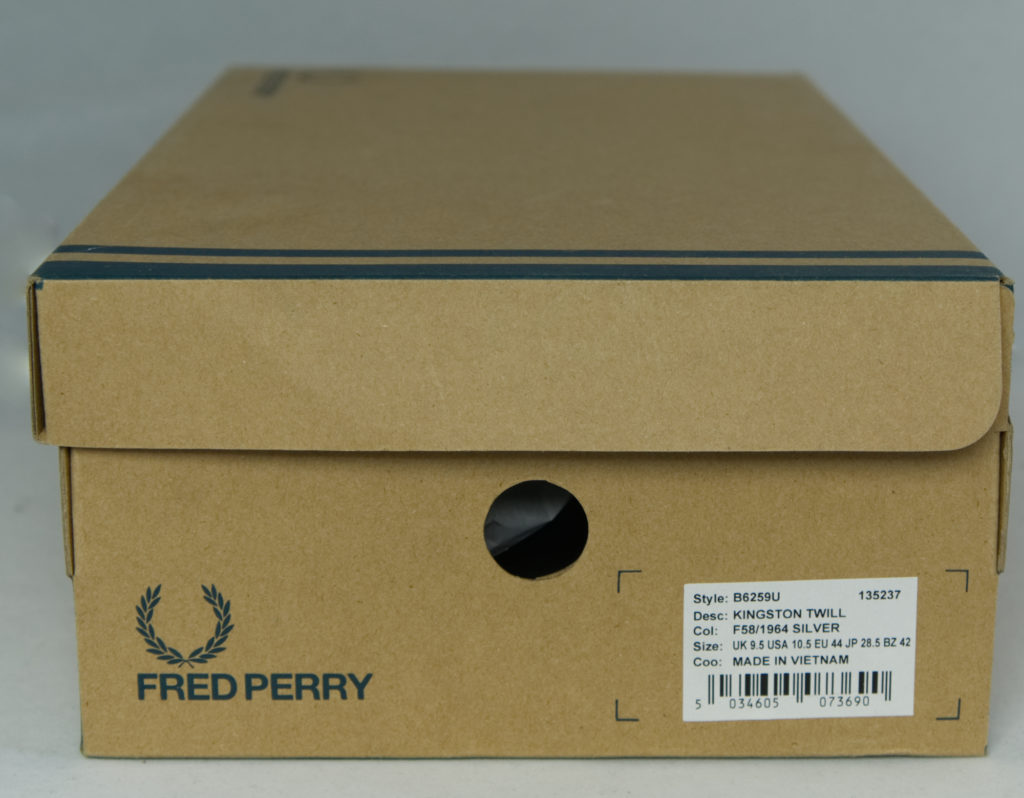 коробка fred perry кеды