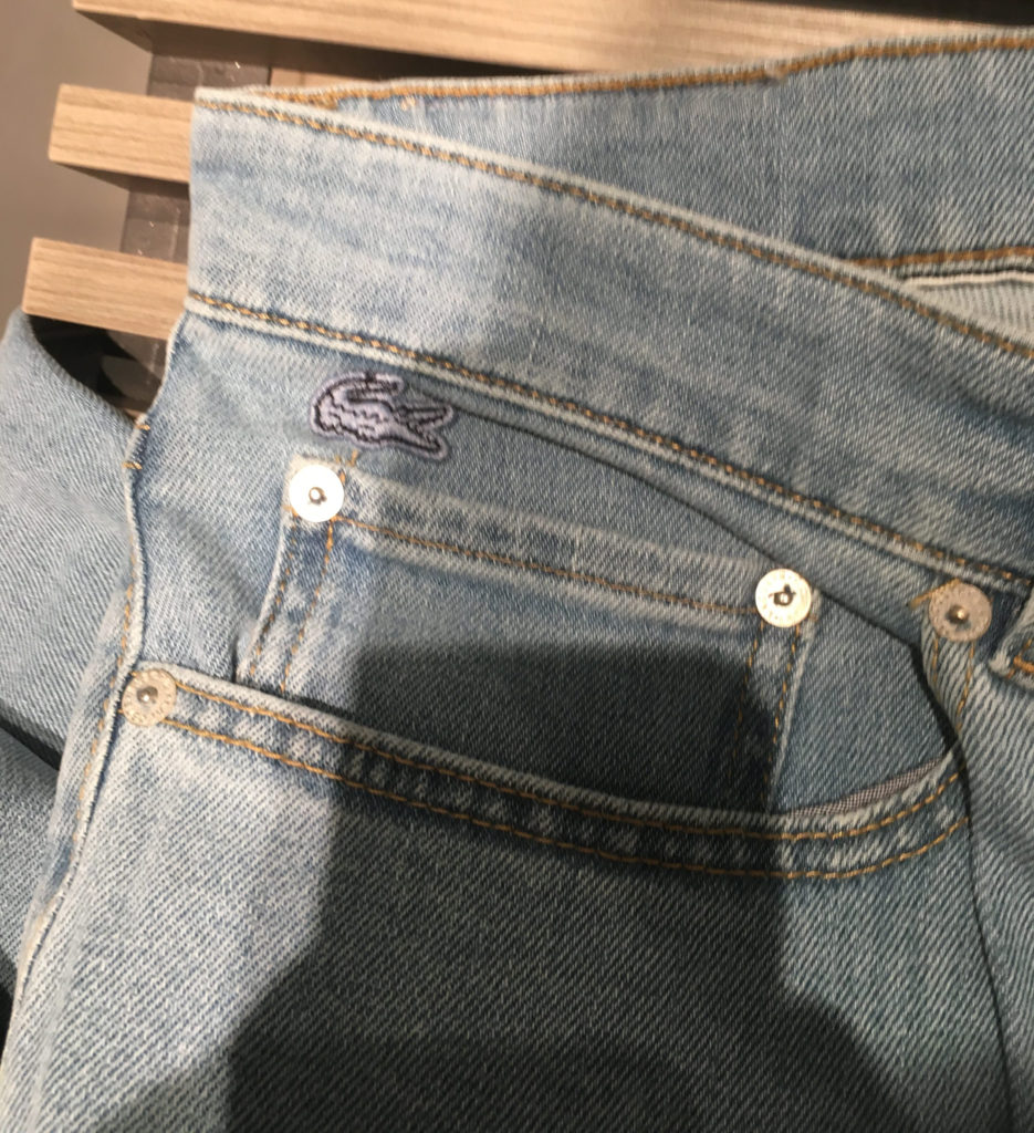 Lacoste джинсы логотип