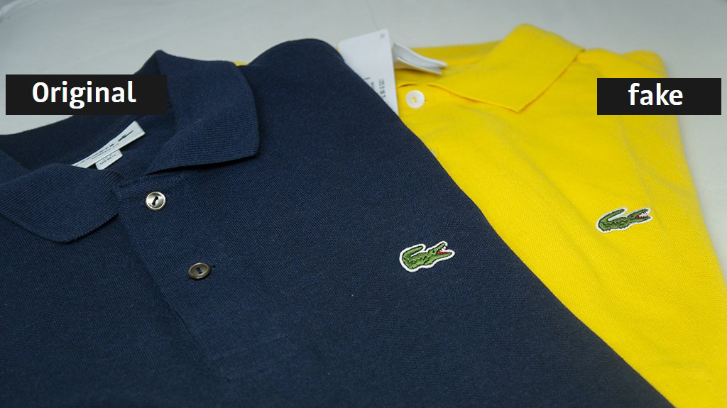 How to identify original lacoste polo on sale shirt