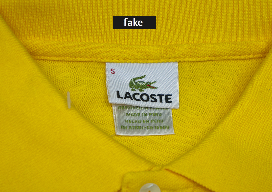 lacoste polo shirt original vs fake