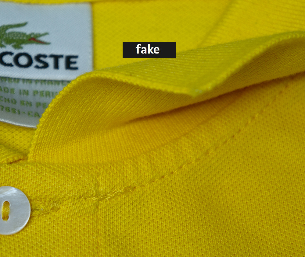 lacoste original vs fake bag