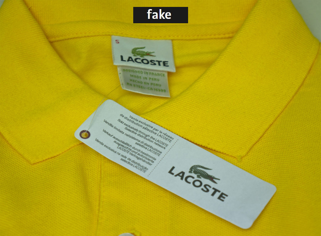 lacoste shirt original vs fake