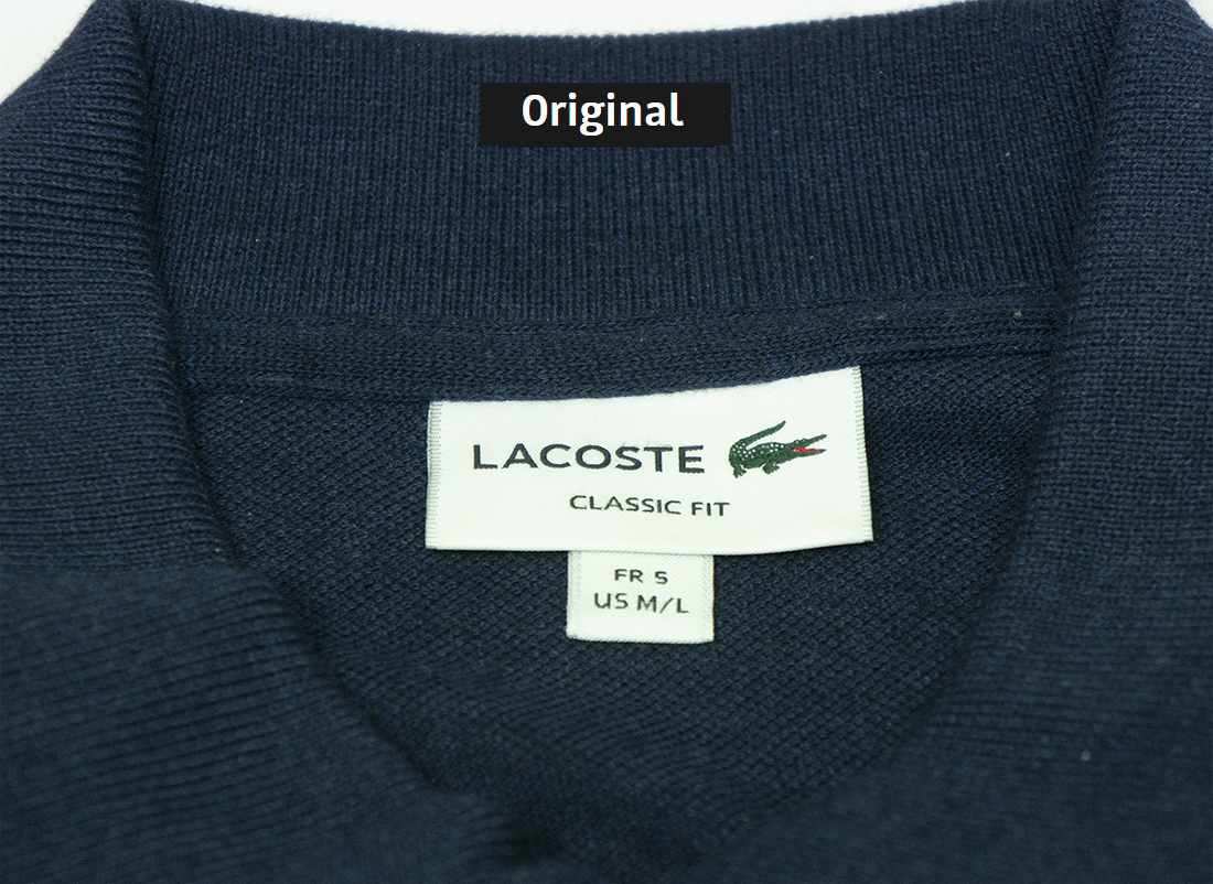 original lacoste polo shirt vs fake