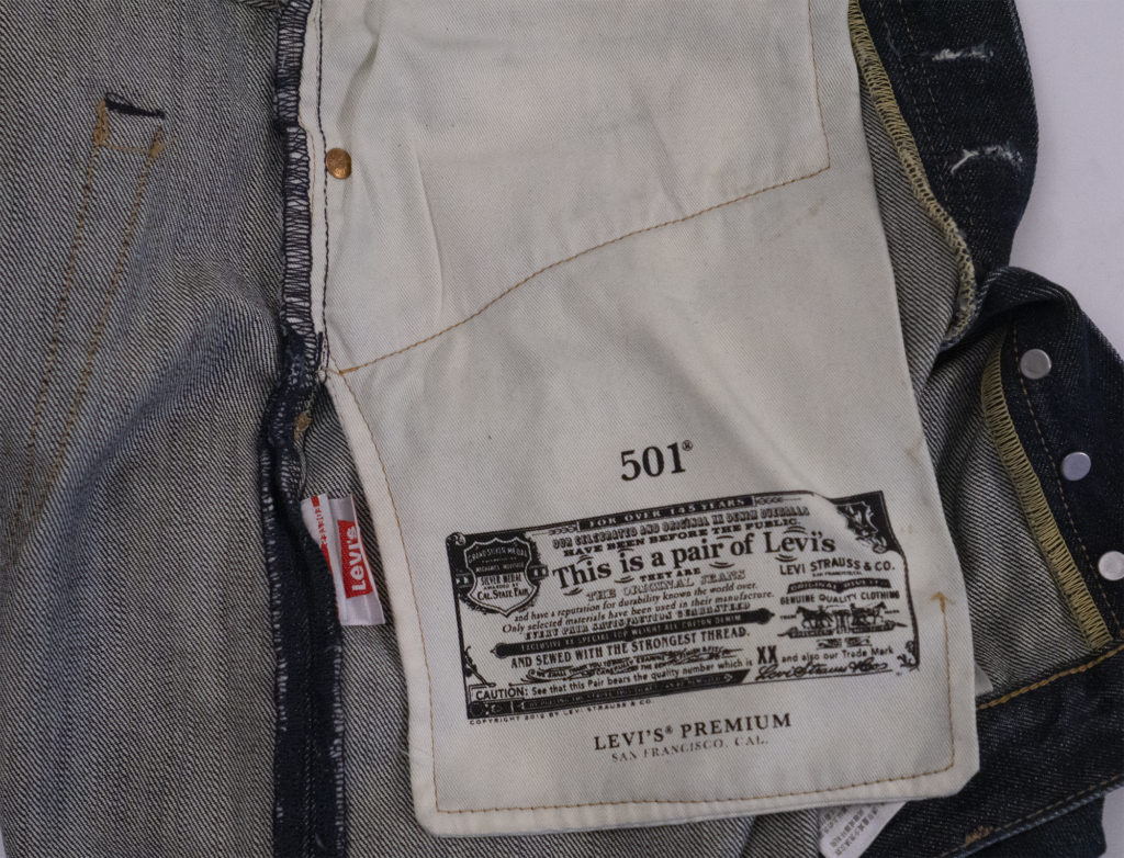 джинсы 501 подкладка