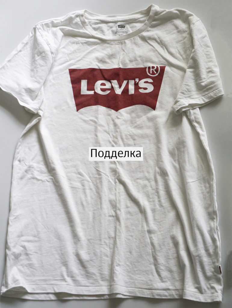 levis футболка подделка
