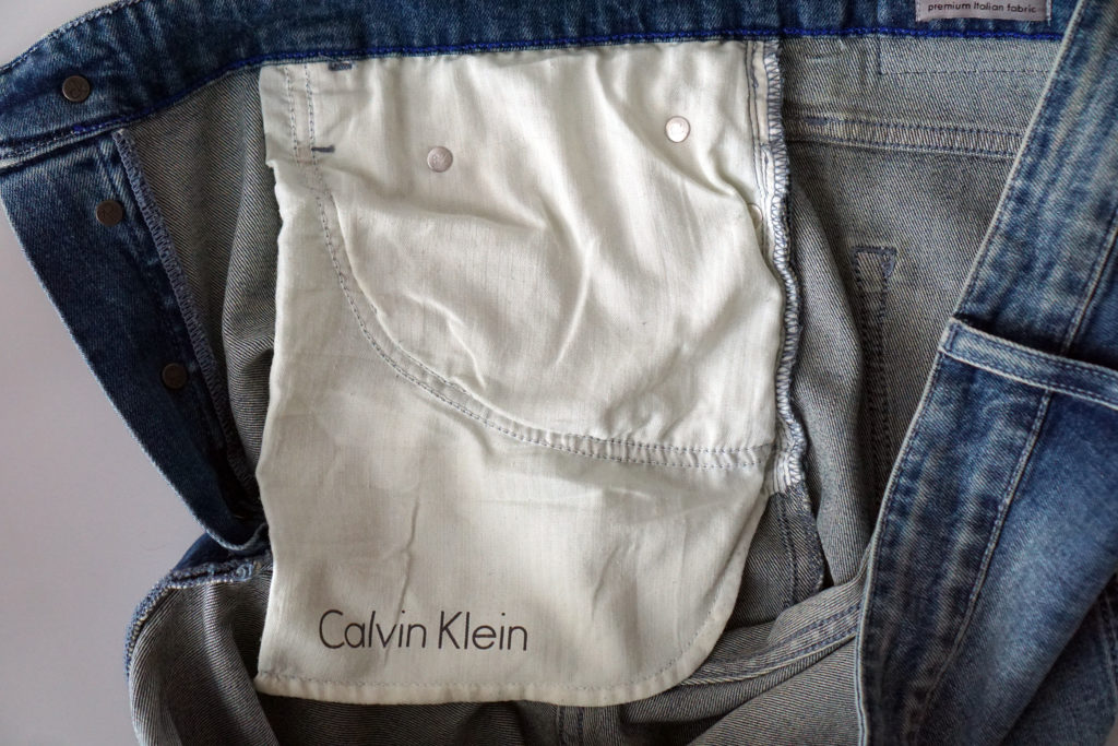 CK джинсы карман подкладка