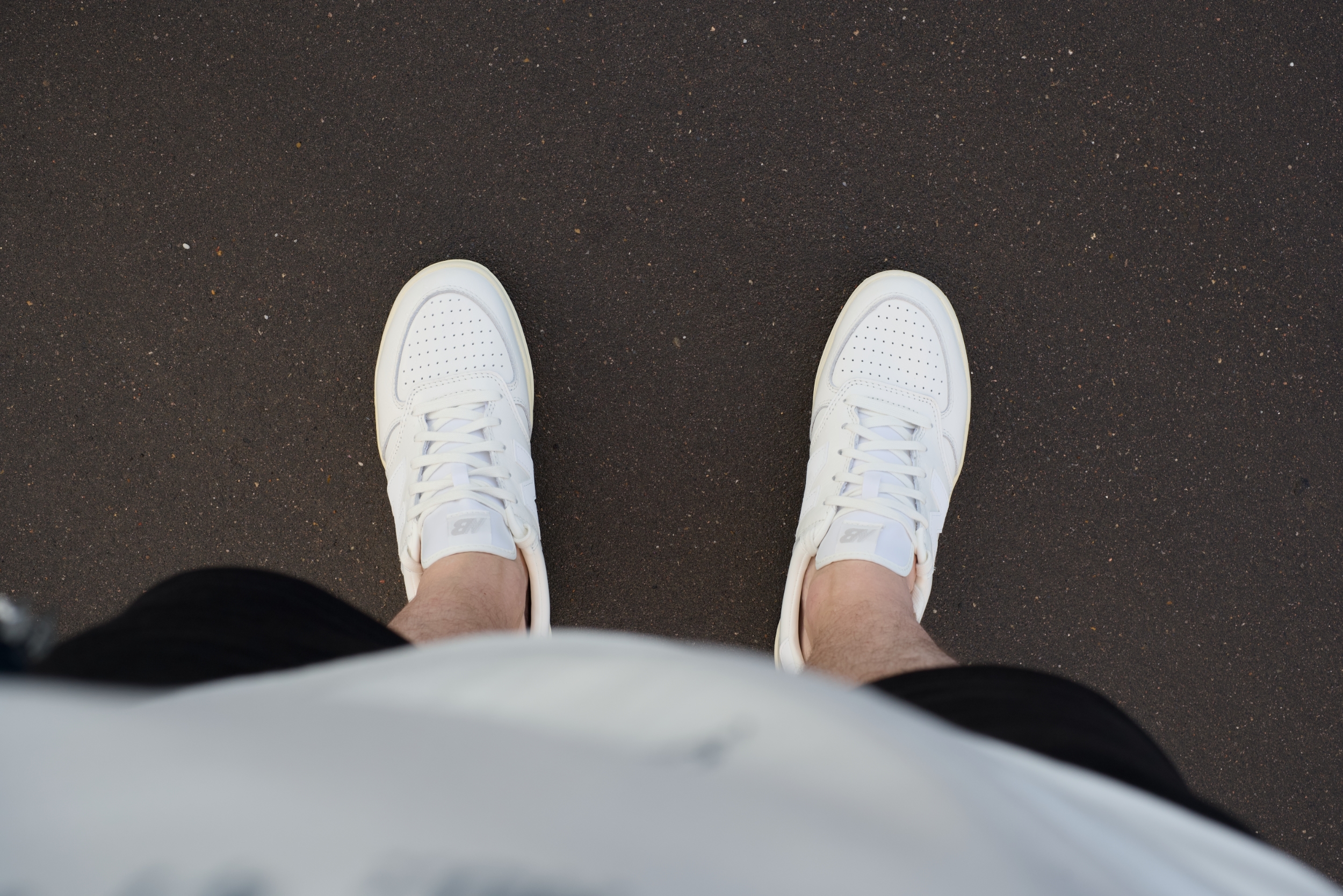 Белые мужские кеды New Balance CT500WL 33 Кеды CT500 посадка